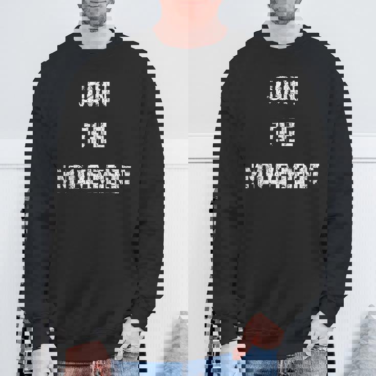 ムーブメントに参加 スウェットシャツ 高齢者への贈り物