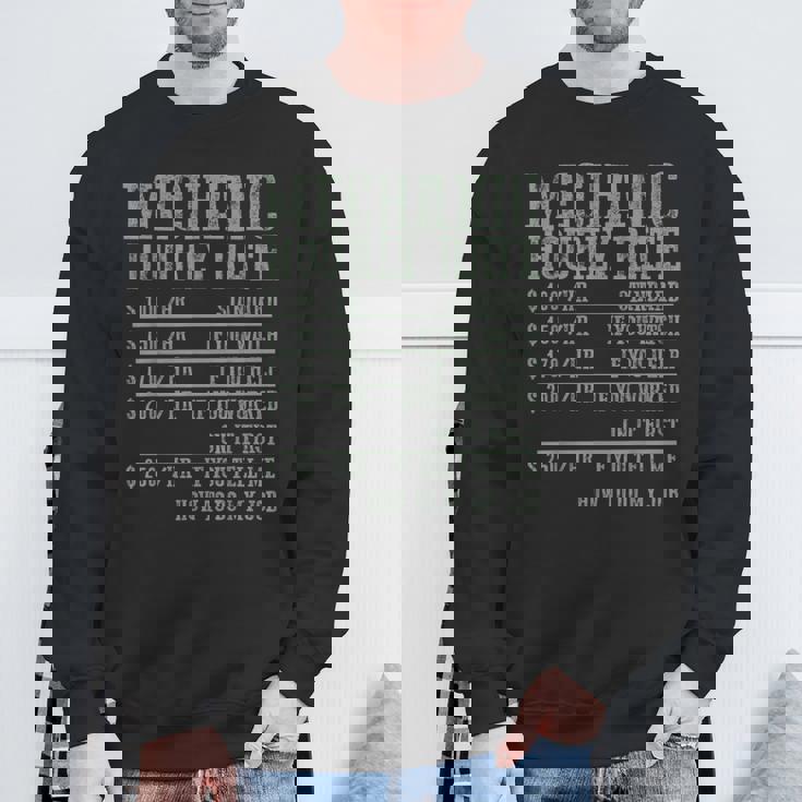 メカニック 時給 メカニック スウェットシャツ 高齢者への贈り物