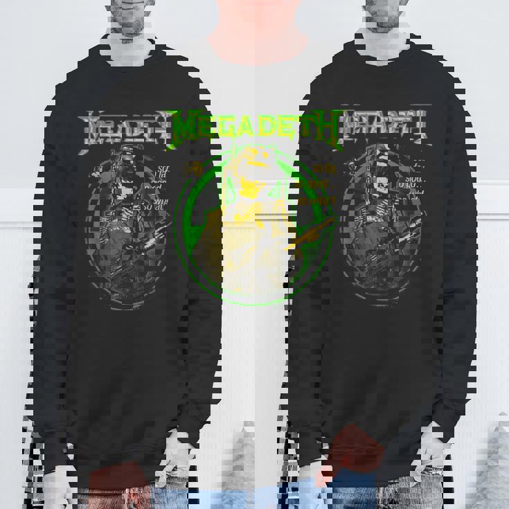 メガデス -O Faro Goodo Whatoldier スウェットシャツ 高齢者への贈り物