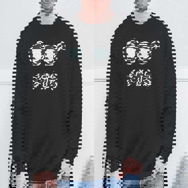 メガネ 眼鏡【変なtシャツ屋さん】 シンプル 手書き ゆるくて かわいい 面白い メッセージ デザイン スウェットシャツ 高齢者への贈り物