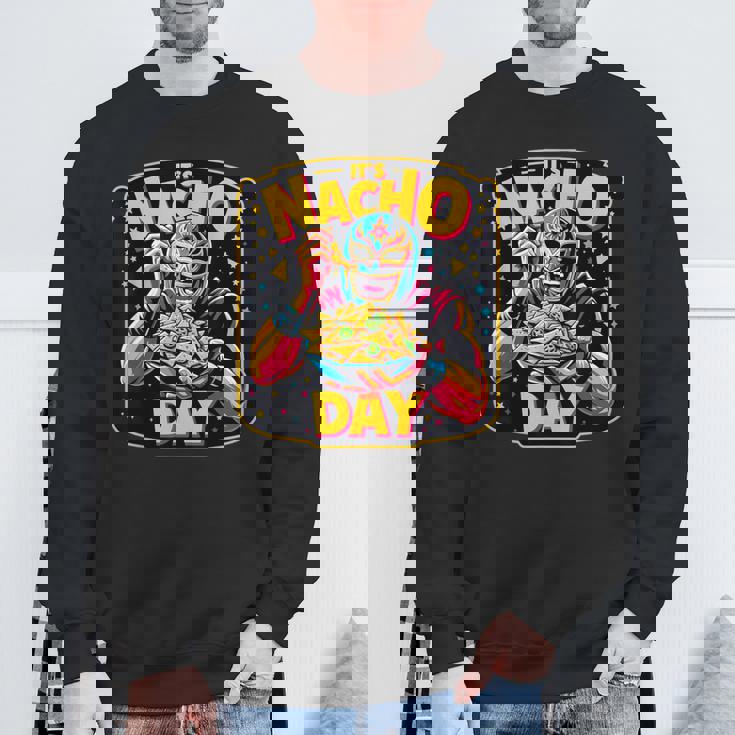 メキシコレスリング レスラー ルチャ・リブレ・ナチョ メキシコファイター スウェットシャツ 高齢者への贈り物