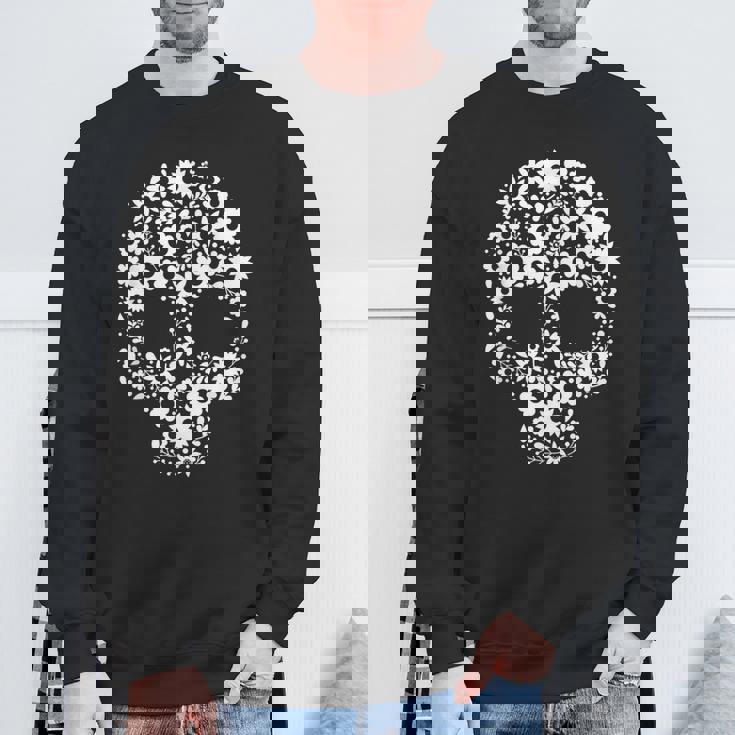 メキシコ人のための死者の日デザインのシュガースカルカラベラ スウェットシャツ 高齢者への贈り物