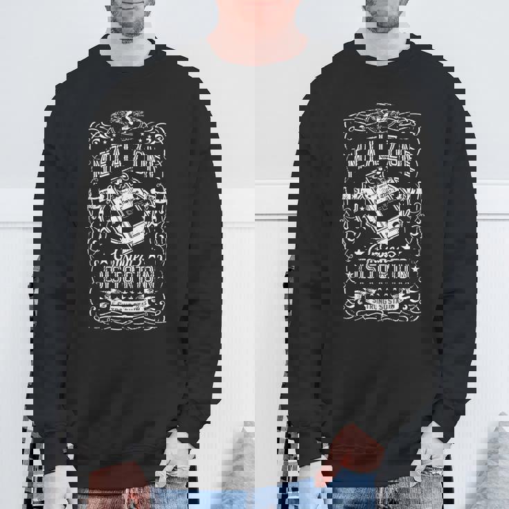 メタルゾーンインセインディストーションストロングサステインギター 長袖tシャツ スウェットシャツ 高齢者への贈り物