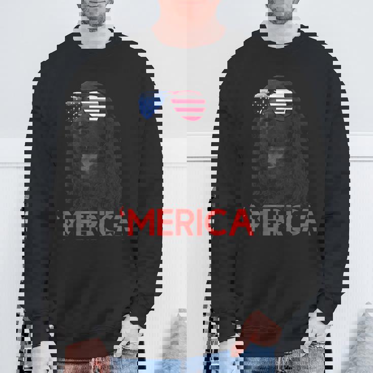 メリカ Englsh Cockerspaniel アメリカ国旗 7月4日 スウェットシャツ 高齢者への贈り物