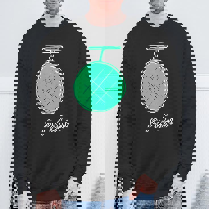 メロン Melon 『フルーツ ポップ』果物 シンプル ゆるい かわいい 落書き イラスト スウェットシャツ 高齢者への贈り物