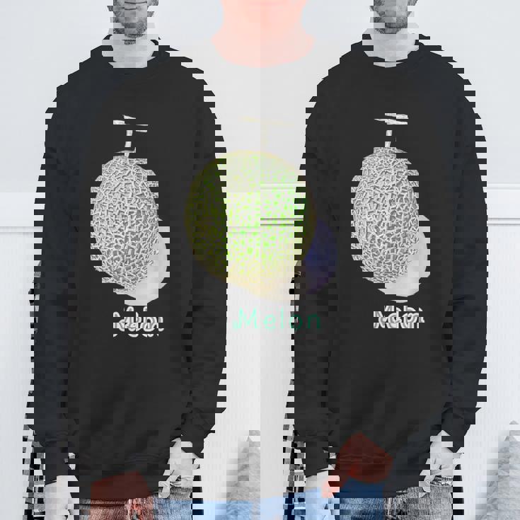 メロン Melon 『フルーツ ポップ』果物 リアル シンプル かわいい イラスト スウェットシャツ 高齢者への贈り物