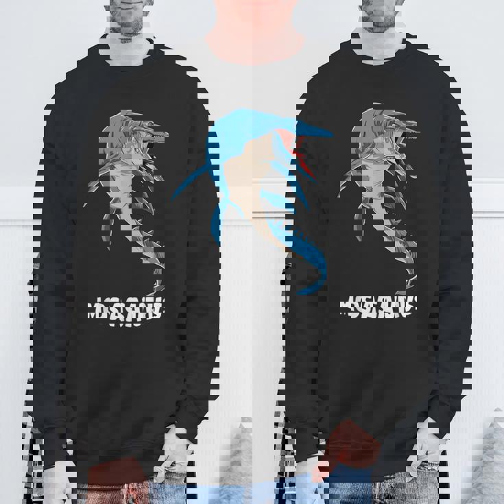 モササウルス 先史時代デザイン スウェットシャツ 高齢者への贈り物