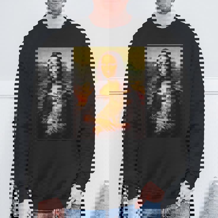 モナリザ 猫 スウェットシャツ 高齢者への贈り物