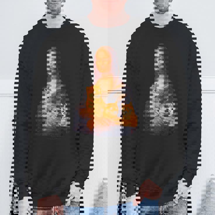 モナリザ 面白いtシャツ 柴犬 イヌ わんこ メンズ 犬好き グッズ かわいい おもしろ 面白い 服 ネタ スウェットシャツ 高齢者への贈り物