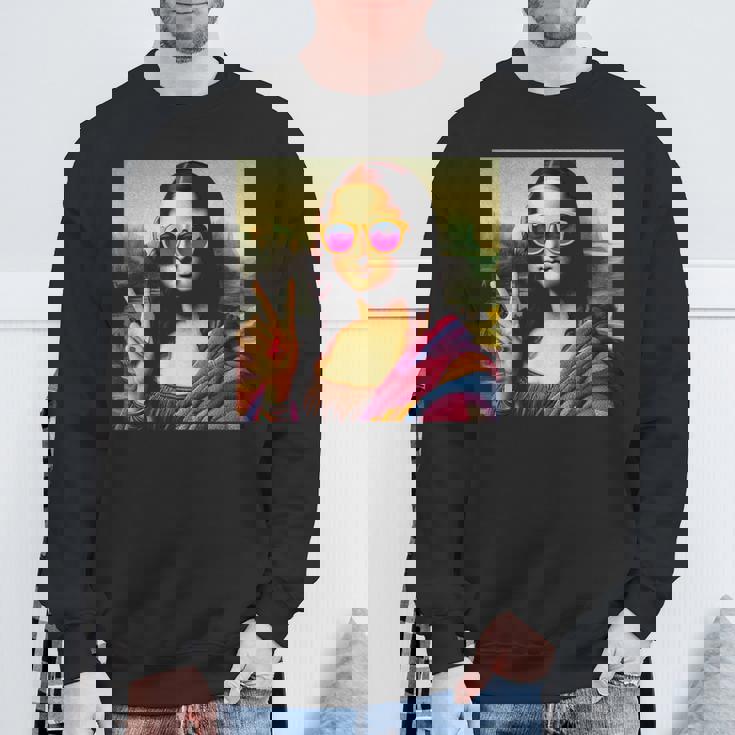 モナリザvサイン スウェットシャツ 高齢者への贈り物