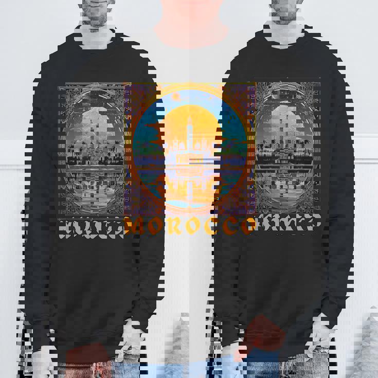 モロッコtシャツ-お土産 スウェットシャツ 高齢者への贈り物