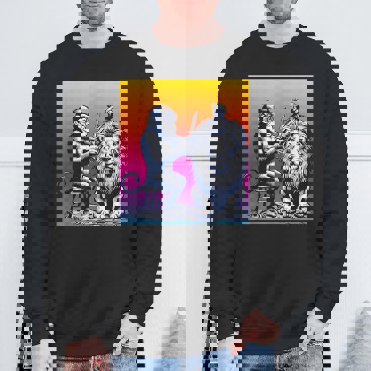 モンキー美容師 スウェットシャツ 高齢者への贈り物