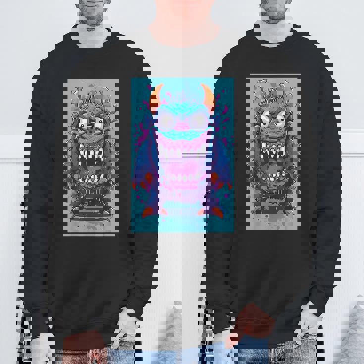 モンスター ハロウィン 怖い 面白い かわいい モンスター モチーフ スウェットシャツ 高齢者への贈り物