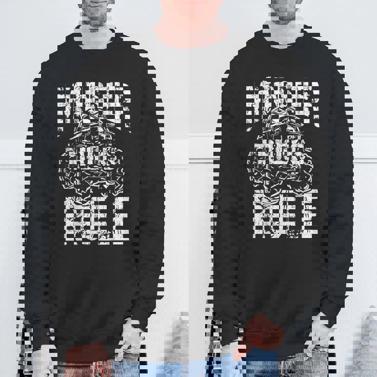 モンスタートラックルールジャムモンスタートラックボーイズ スウェットシャツ 高齢者への贈り物