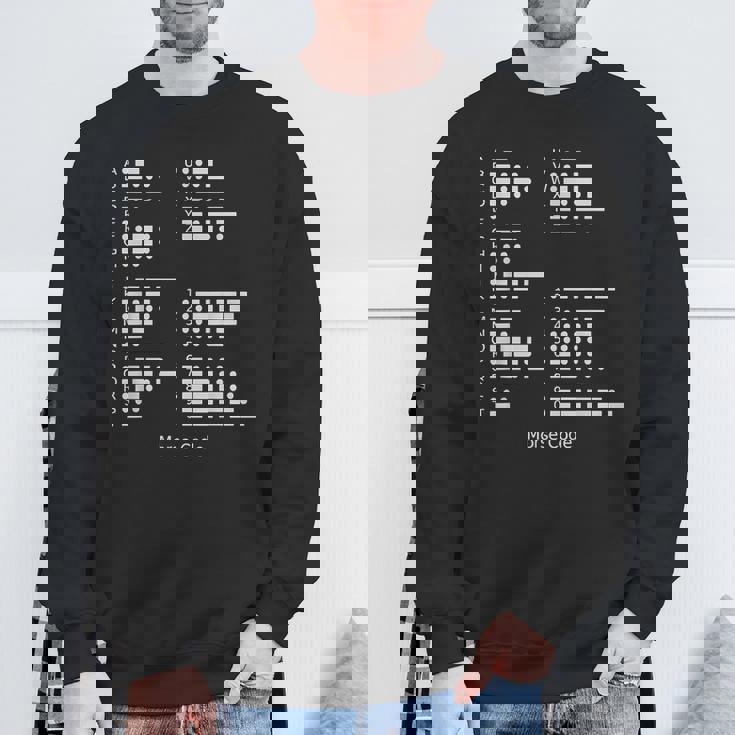 モールス符号tシャツ 国際モールス符号アルファベットシャツ スウェットシャツ 高齢者への贈り物