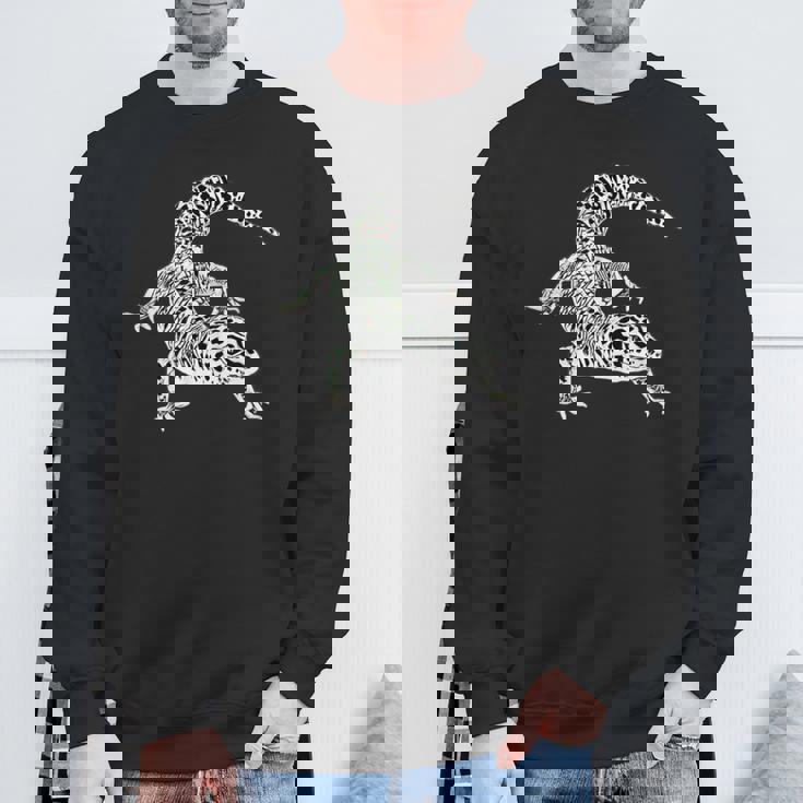 ヤモリ 爬虫類 モチーフ カラフル トカゲ スウェットシャツ 高齢者への贈り物