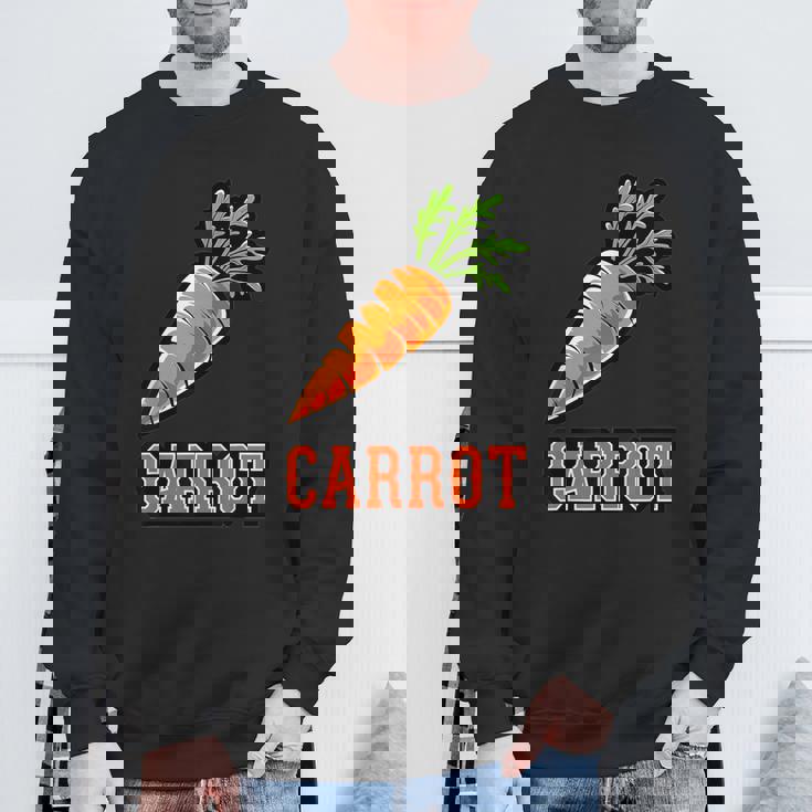 ユニークで楽しいニンジンデザインのグラフィック。 スウェットシャツ 高齢者への贈り物