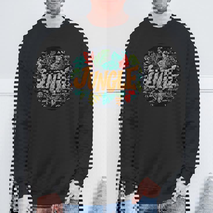 ユニークなスタイルの素晴らしいジャングルグラフィック。 スウェットシャツ 高齢者への贈り物