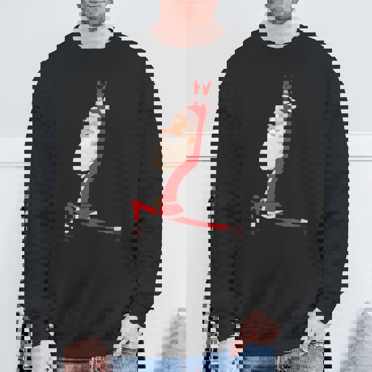 ヨガ サンタ クリスマス ワークアウト スウェットシャツ 高齢者への贈り物