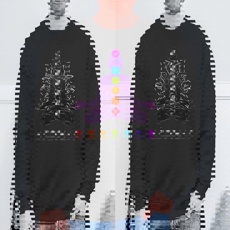 ヨガ チャクラ スピリチュアル ボディ システム 瞑想 スウェットシャツ 高齢者への贈り物