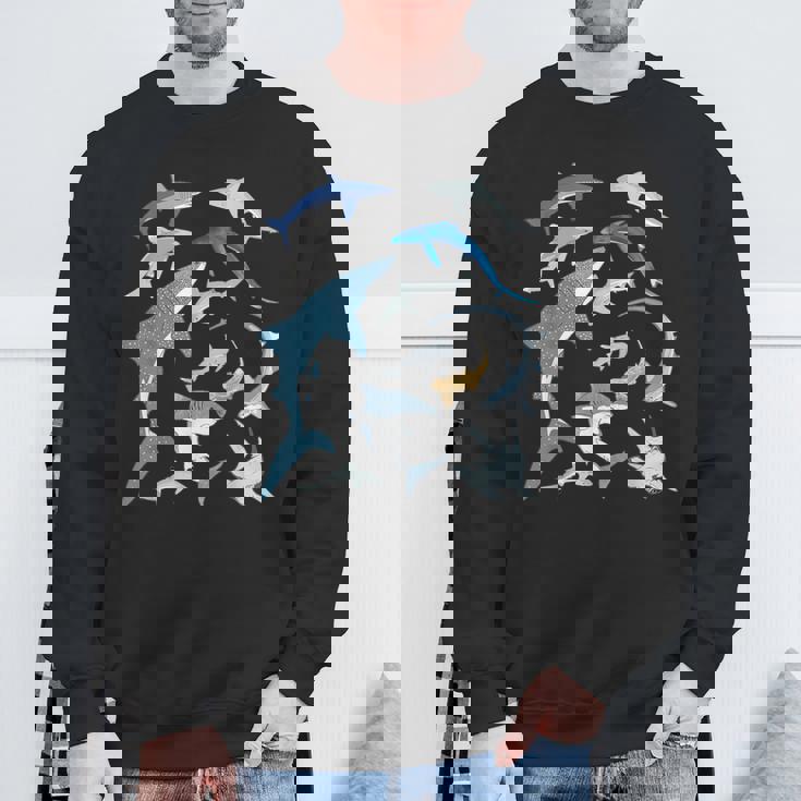 ヨシキリザメ アオザメ シュモクザメ ジンベエザメ スウェットシャツ 高齢者への贈り物