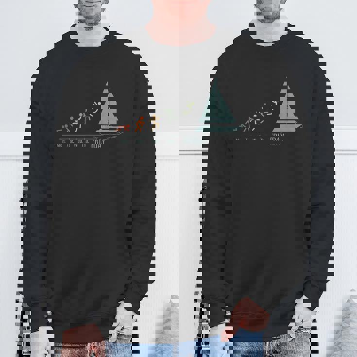 ヨット、セーリング セーラーズ セーリングボート セーリング ヨット セーリング スウェットシャツ 高齢者への贈り物