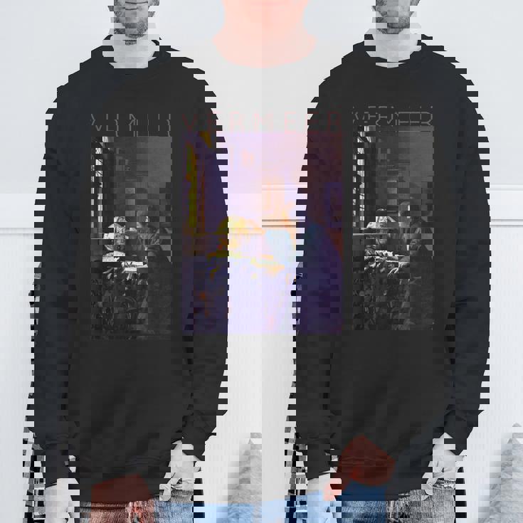 ヨハネス フェルメール アーティストのためのアート 天文学者 スウェットシャツ 高齢者への贈り物