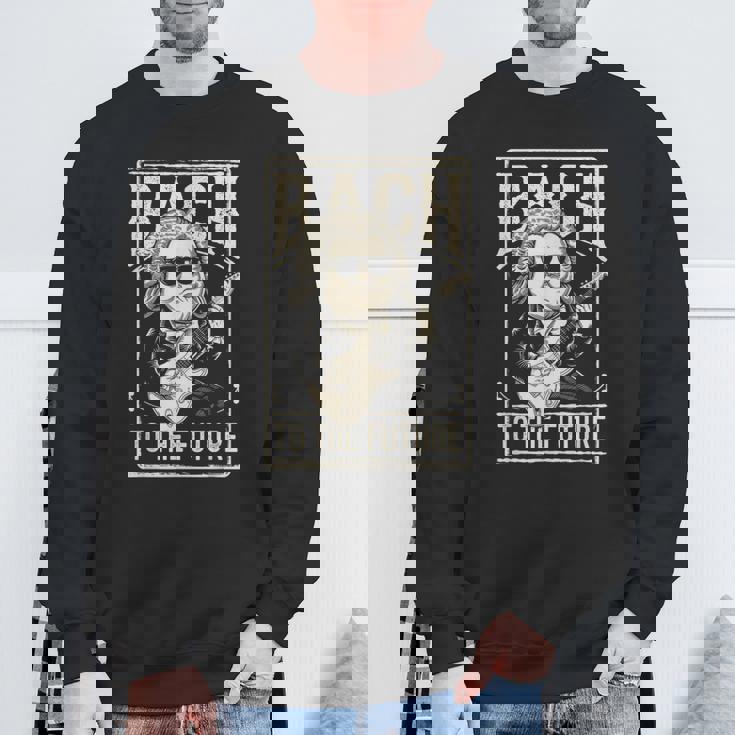 ヨハン・セバスチャン・バッハ・トゥ・ザ・フューチャー、面白いクラシック音楽 スウェットシャツ 高齢者への贈り物