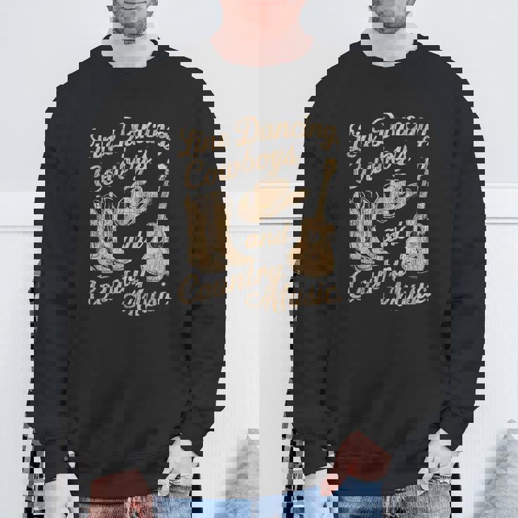 ラインダンス、カウボーイ、カントリーミュージック スウェットシャツ 高齢者への贈り物