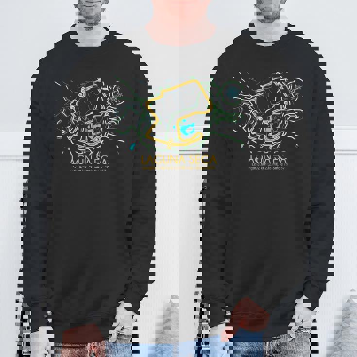 ラグナセカ サーキットマップデザイン スウェットシャツ 高齢者への贈り物