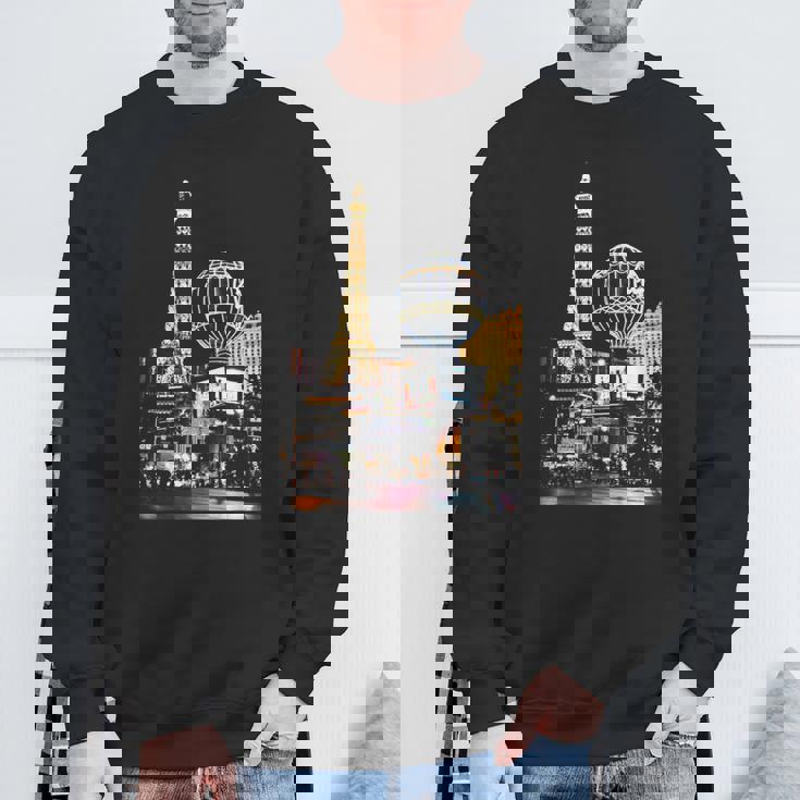 ラスベガス カジノ By Night スウェットシャツ 高齢者への贈り物