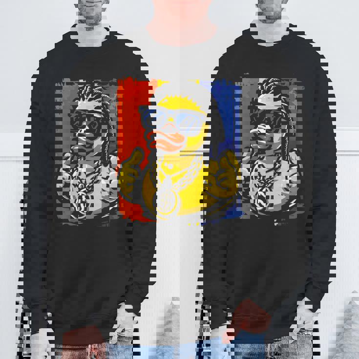 ラッパー ラバーダック ヒップホップ アヒル スウェットシャツ 高齢者への贈り物