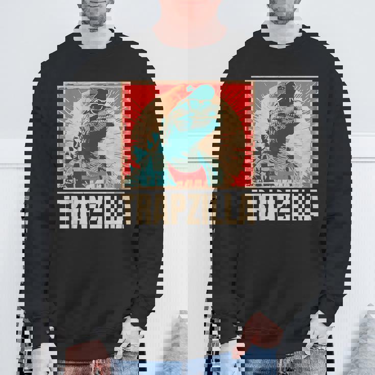 ラップトラップ 音楽 面白い ラッパー 映画好き スウェットシャツ 高齢者への贈り物