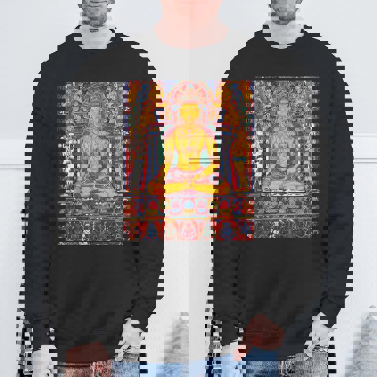 ラトナサンバヴァ チベット仏教 タンカ 曼荼羅 仏教 スウェットシャツ 高齢者への贈り物