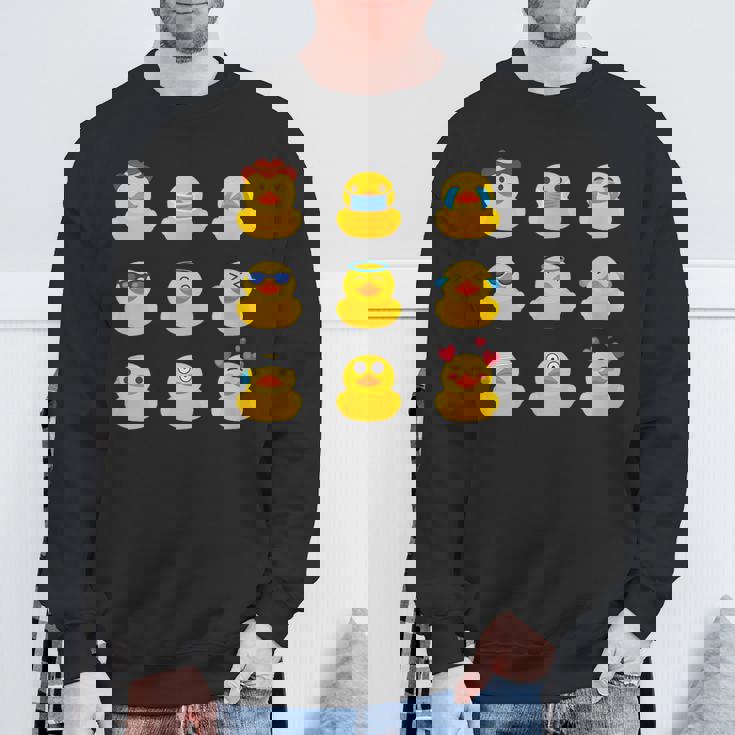 ラバーアヒル、きしむアヒル、ナインバスダック、ラバーアヒル スウェットシャツ 高齢者への贈り物