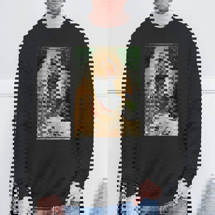 ラファエロのシスティーナ・マドンナ1513 スウェットシャツ 高齢者への贈り物