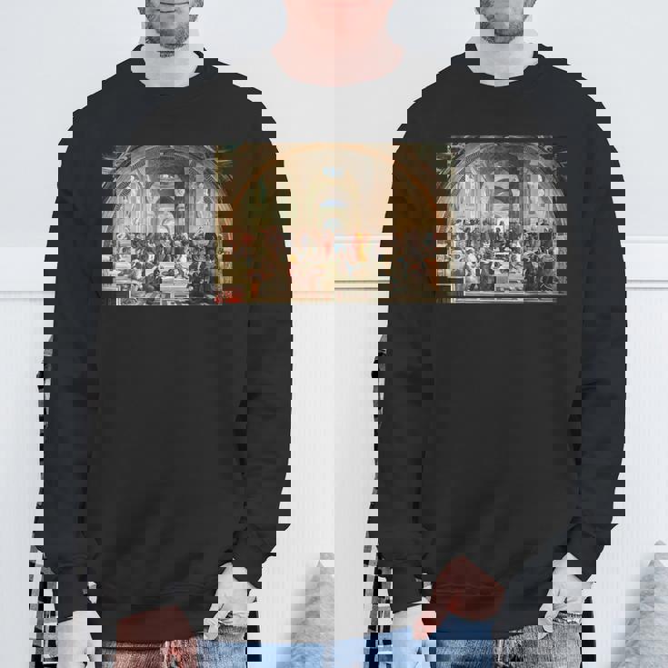 ラファエロ作「アテネの学堂」 スウェットシャツ 高齢者への贈り物