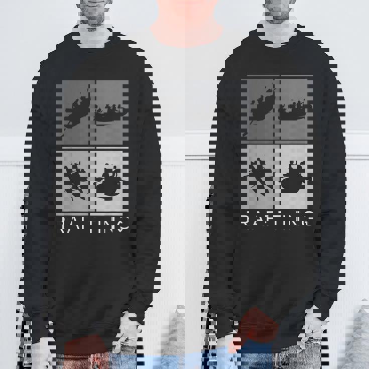 ラフティング シルエット 川 ラフト アウトドア ラフティング スポーツ スウェットシャツ 高齢者への贈り物