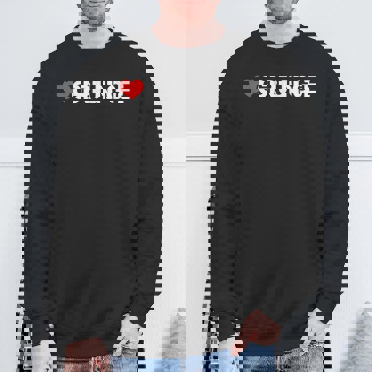 ラブグランジ-ハート スウェットシャツ 高齢者への贈り物