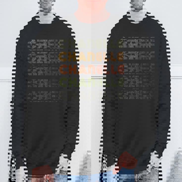 ラブハート シャネル グランジヴィンテージスタイル ブラック シャネル スウェットシャツ 高齢者への贈り物