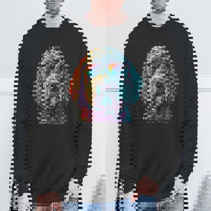 ラブラドゥードル・ドゥードル・ママ 犬 犬のママ 毛皮の友達 スウェットシャツ 高齢者への贈り物