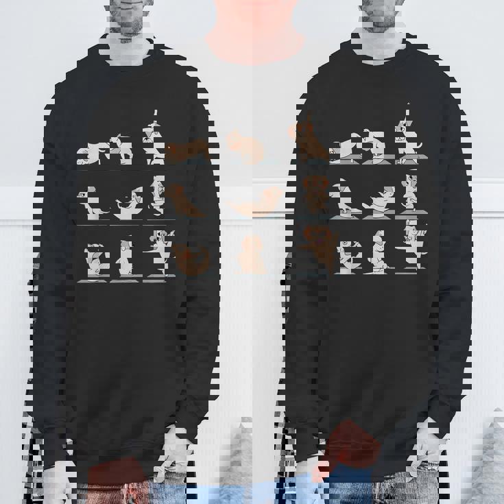 ラブラドール レトリバー ヨガ スウェットシャツ 高齢者への贈り物