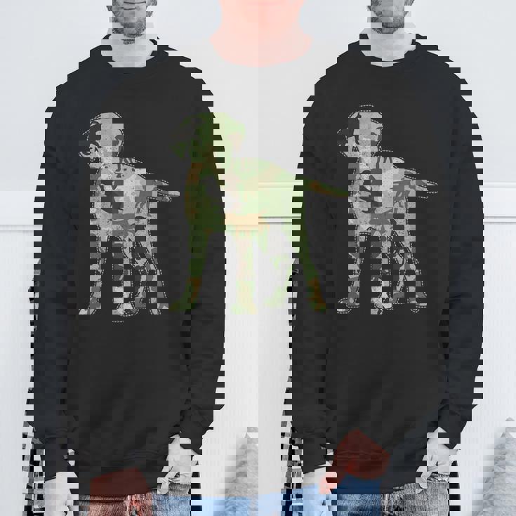 ラブラドール 迷彩 スウェットシャツ 高齢者への贈り物