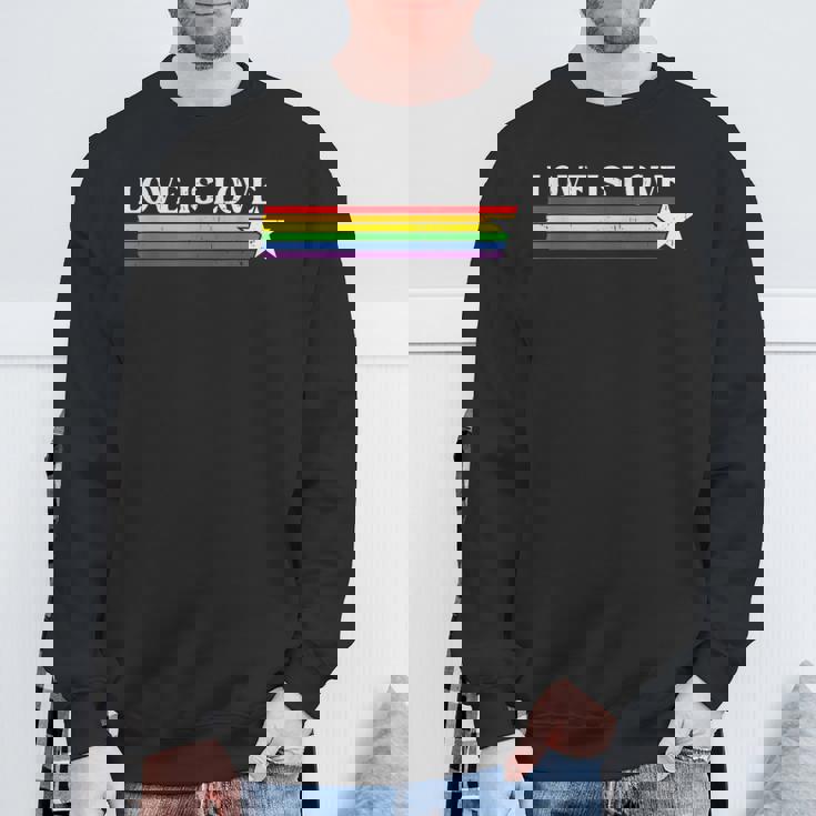 ラブ・イズ・ラブ Love Is Love Lgbt スウェットシャツ 高齢者への贈り物
