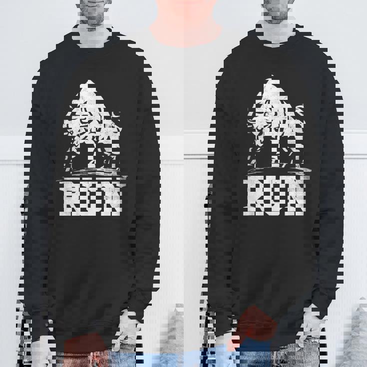 ランニング ブル レイジング ブルズ ラン 闘牛 カウボーイズ 恋人 動物 スウェットシャツ 高齢者への贈り物