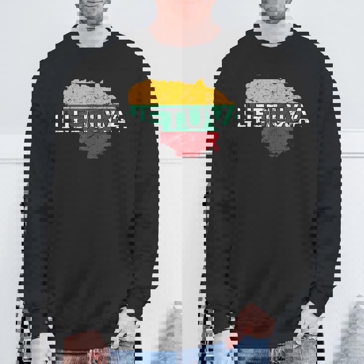 リトアニア国旗 Lietuva アンティーク調 メンズ レディース キッズ スウェットシャツ 高齢者への贈り物