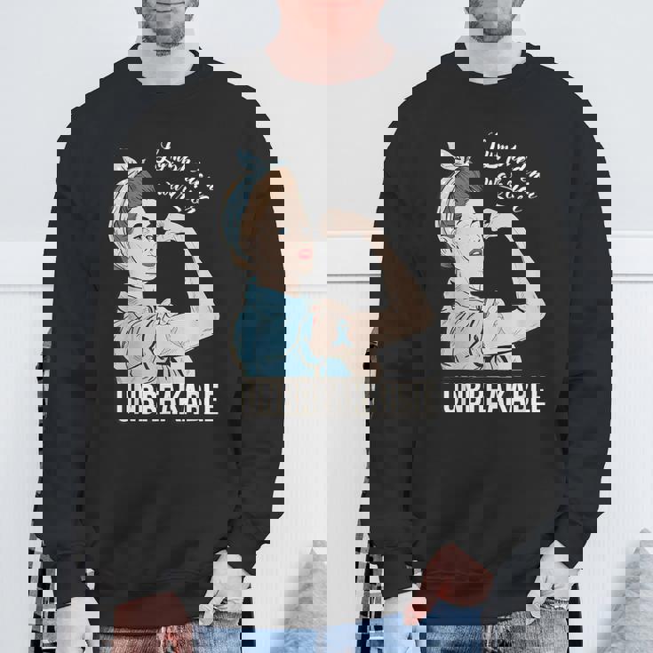 リンパ浮腫の意識 彼女の戦士 壊れないサポート スウェットシャツ 高齢者への贈り物