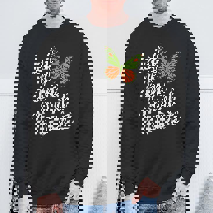 リーフ・ミー・アローン・ネイチャー・デザイン スウェットシャツ 高齢者への贈り物