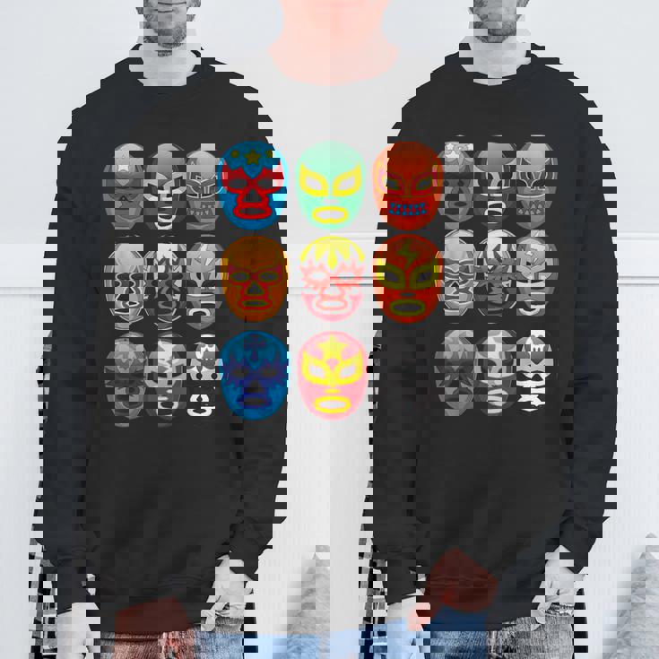 ルチャリブレ レスラーマスク かわいいフリーファイティングギフト スウェットシャツ 高齢者への贈り物