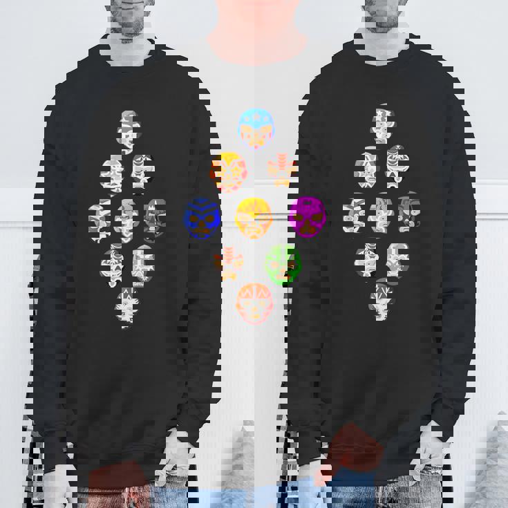 ルチャリブレまたはメキシカンレスリング マスクまたはルチャドール スウェットシャツ 高齢者への贈り物